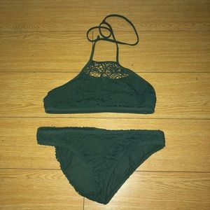 Reef Green Halter Top Two Piece